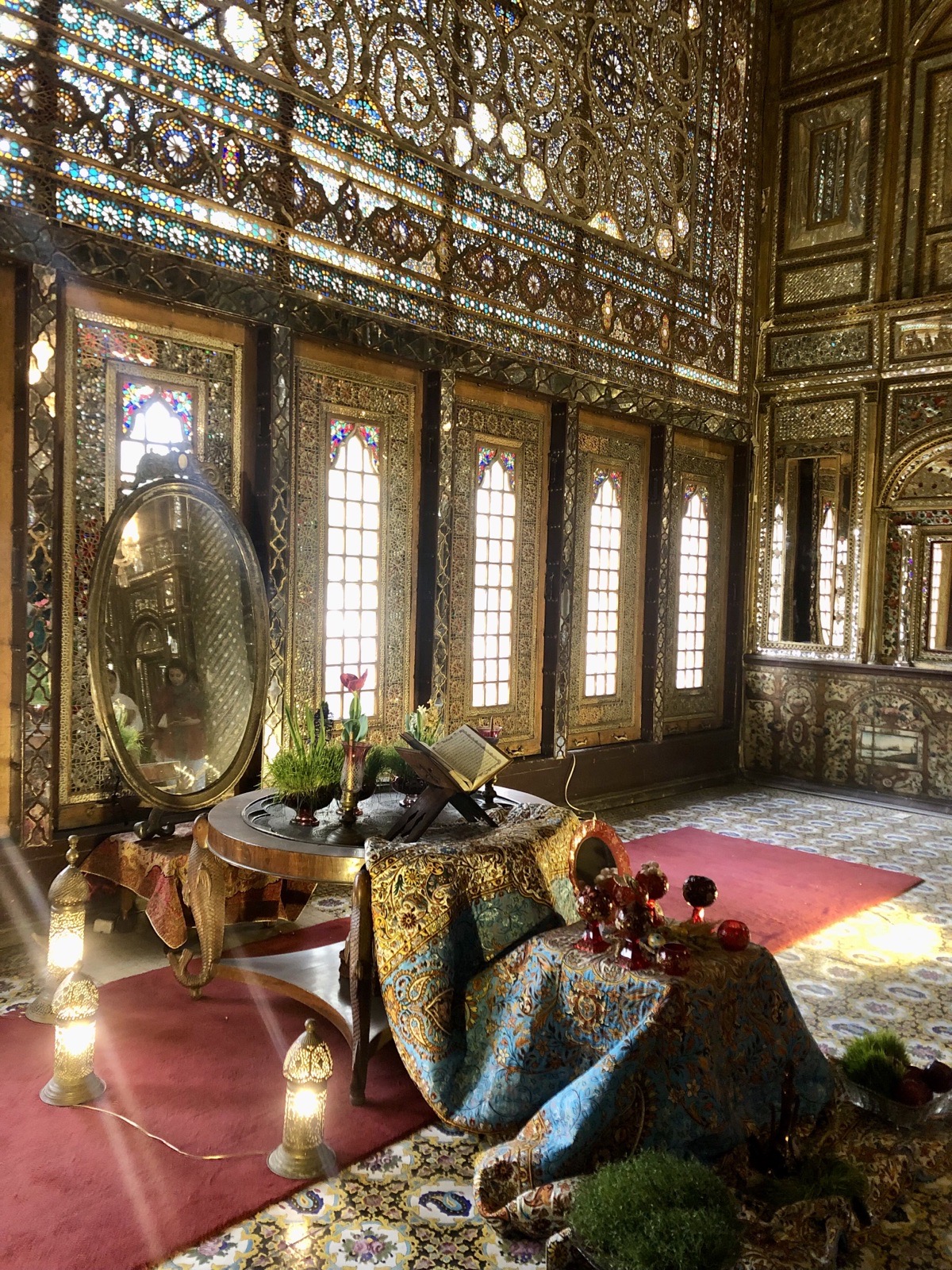 Nouruz-Tisch im Golestanpalast, Teheran